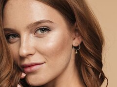 Cercei aur 14K cu steluta si cerc DiAmanti PL0199KG14K-AS